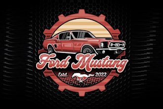 make memorable powerful new masculine logo for ford mustang