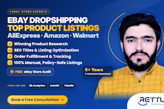do aliexpress, amazon or walmart to ebay dropshipping top product listings