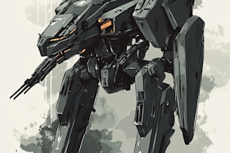 high quality robot, mecha concepts