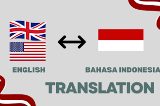translate documents or subtitles in english and indonesian