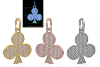 make luxury 3d jewelry cad design, cuban link chain, iced out pendant stl file