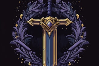 design medieval, fantasy, rpg gaming logo