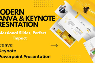 design or redesign canva and keynote presentations