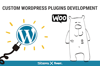 develop a custom wordpress plugin with API and woocommerce integration