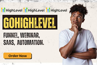 create gohighlevel webinar, saas demo, and client onboarding funnel