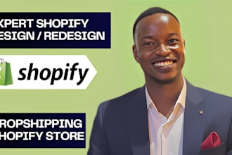 design shopify dropshipping store website for conversions