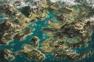 create a custom map for a world, city, town,