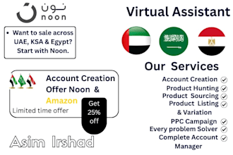 manage and grow your noon seller account as a virtual assistant