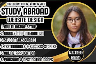 study abroad website wordpress education website university application site