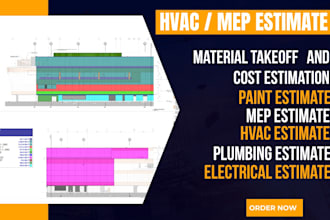 do paint takeoff plumbing estimate hvac takeoff mep estimate  bids by planswift