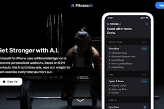 launch ai fitness app, ai workout app, ai nutrition app, weight loss app