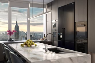 3d interior visualization, 3d rendering