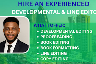 provide substantive developmental editing, query package critiques, line editing