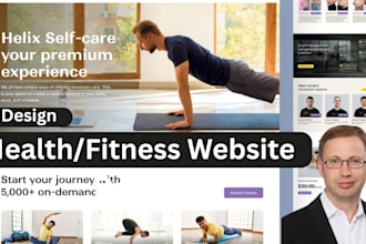 design fitness website, gym instructor, healthcare website, workout yoga website