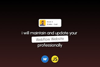 maintain and update your webflow website professionally