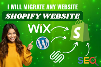 clone transfer migrate woocommerce wix squarespace to shopify website