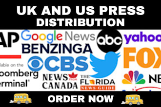 write, publish and distribute your press release to top UK and US media outlets