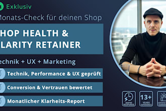 überprüfe monatlich deinen shop auf technik marketing und markenwirkung