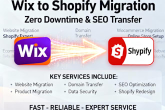 transfer wix to shopify migration website migration shopify expert redesign