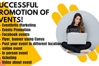 event promotion, ticket sales, webinar, concert, shows eventbrite marketing