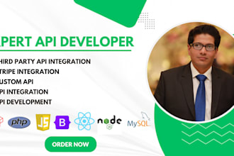 do custom API development and stripe payment integration