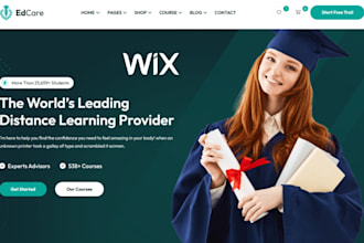 design wix leadership coach website redesign online course membership website