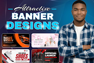 design high converting shopify banner, google banner ads, hero banner, web ads