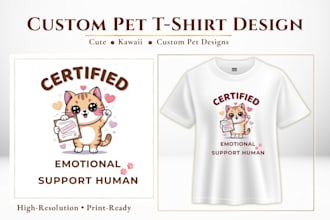 create cute custom pet t shirt designs