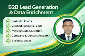 do b2b lead generation, data enrichment and linkedin leads