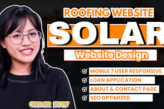 solar website solar installation commercial solar website seo roofing website
