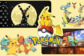 draw you custom tcg pokemon card, pokemon trainer and pokemon tcg card