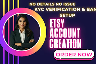 create etsy store account and setup etsy shop for any country