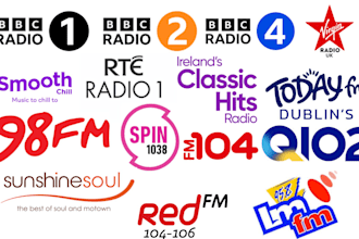 do unique music airplay on irish and UK radio stations