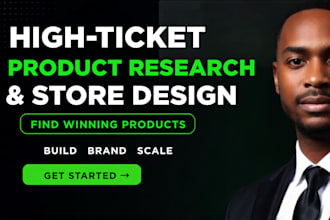 research high ticket products and build your shopify dropshipping store