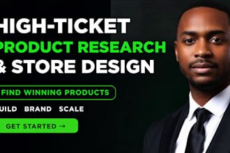 research high ticket products and build your shopify dropshipping store