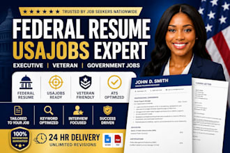 write a federal resume for usajobs government veteran executive jobs
