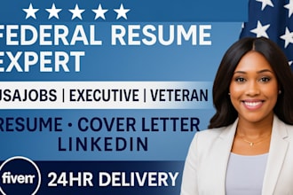write ats usajob federal resume cv for entry level executive government, veteran