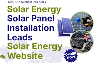 generate solar energy solar panel installation leads build solar energy website