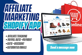 set up affiliate marketing shopify app, goaffpro kickbooster affiliatly bixgrow