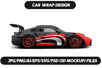 do car wrap, sports car, livery car, itasha car wrap, any vehicle wrap design