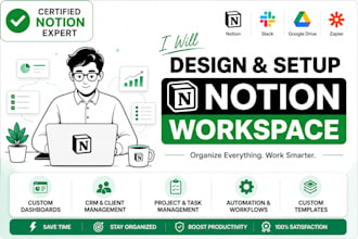build a complete notion workspace with automation and CRM