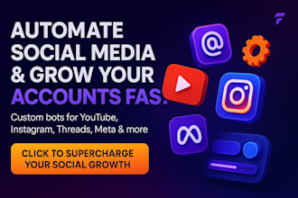 build youtube bot threads bot lemon8 bot meta bot instagram API bot auto follow
