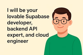 be your lovable and supabase developer, backend api, flutterflow, appsheet