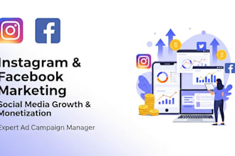 be your expert instagram social media marketing manager facebook ad monetization