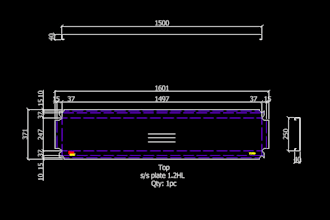 create sheet metal or laser cutting drawings ready for fabrication