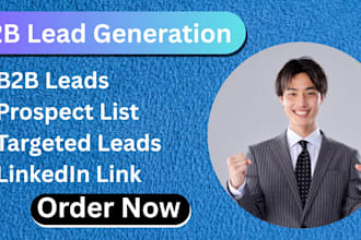 b2b lead generation,  linkedin leads business leads prospect list insurance lead