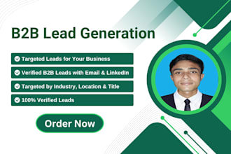generate targeted b2b leads and verified email lists
