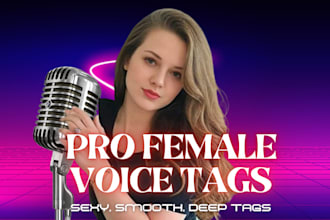 record 5 professional female dj drops or producer tags