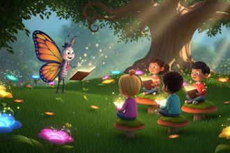 illustrate children story book illustration, kids story book illustration