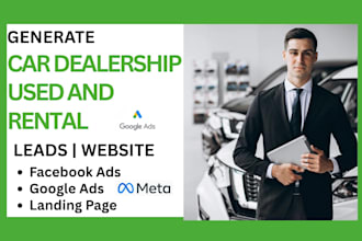 generate car dealership, used car, and rental leads and build website